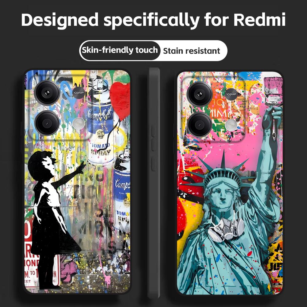 Phone Cases Black - Etui na telefon Banksy Graffiti Art