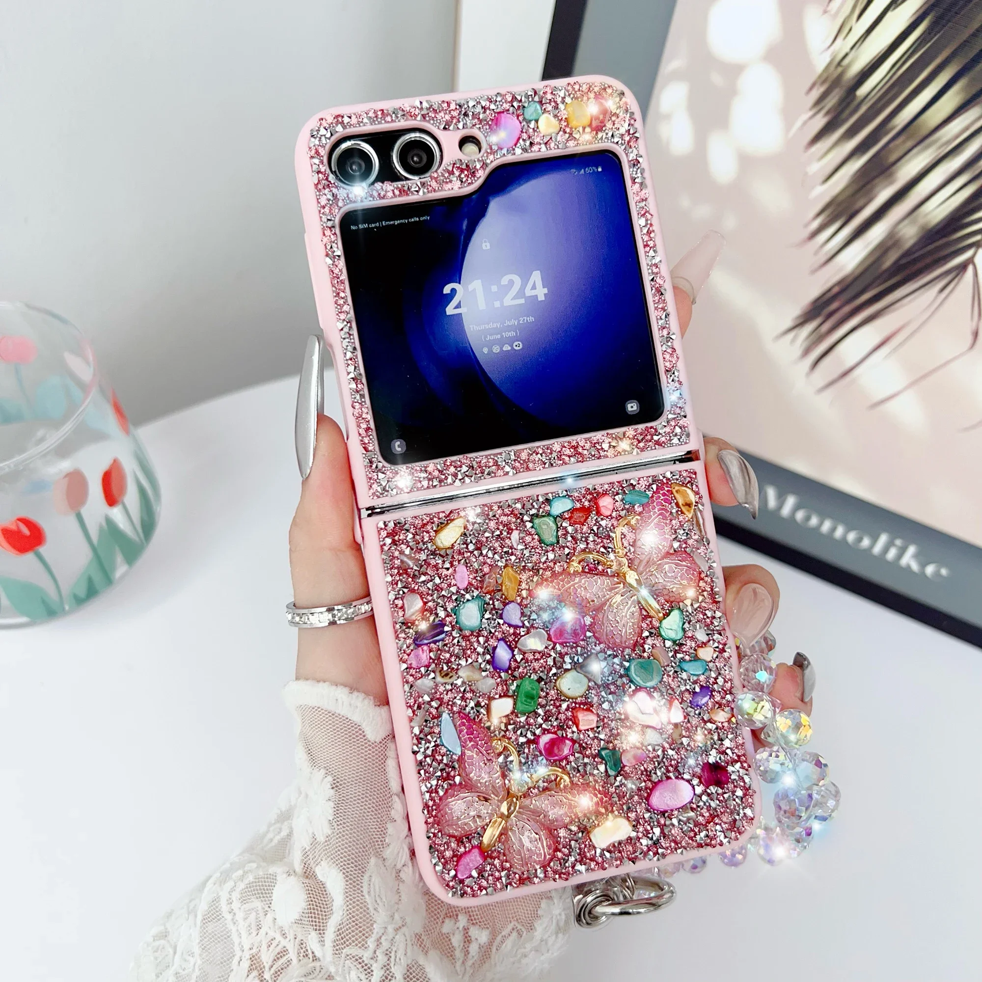 Phone Cases Cute - Luksusowe brokatowe etui na telefon Samsung