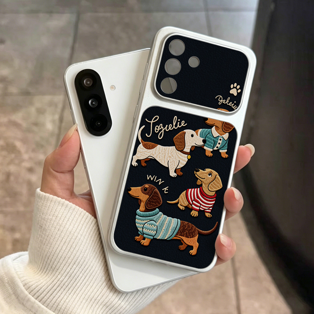 Phone Cases That Cover The Camera - Skórzane etui na telefon z motywem