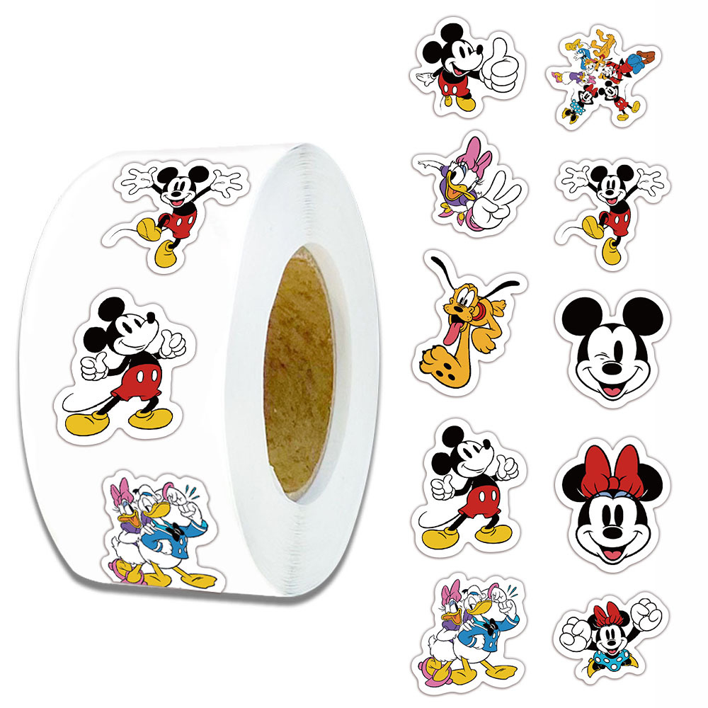 Phone Cases Disney - 500 sztuk/rolka Naklejki z kreskówkami Disneya,