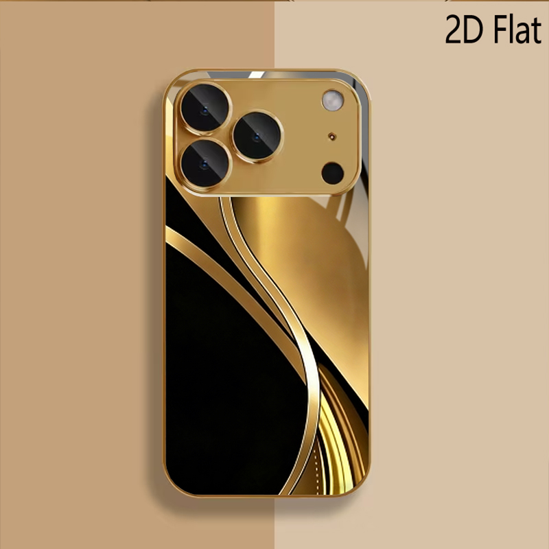 Czarno-złoty nadruk, wzorzyste – Phone Cases That Cover The Camera recenzja i cena