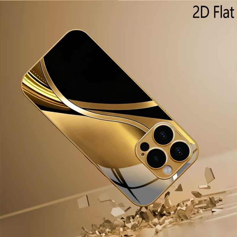 Czarno-złoty nadruk, wzorzyste – Phone Cases That Cover The Camera recenzja i cena