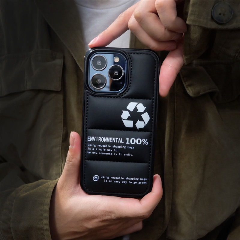 Kreatywna kurtka puchowa z log – Phone Cases Recycling recenzja i cena