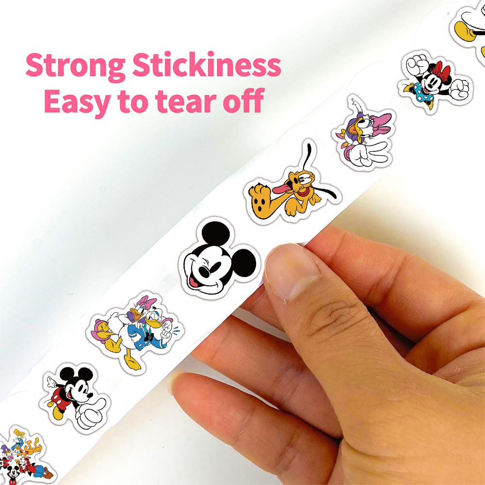 500 sztuk/rolka Naklejki z kre – Phone Cases Disney recenzja i cena