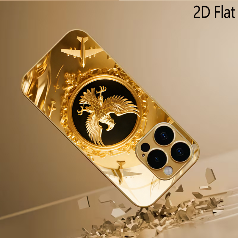 Wzór złotego skrzydła na szkle – Phone Cases That Cover The Camera recenzja i cena