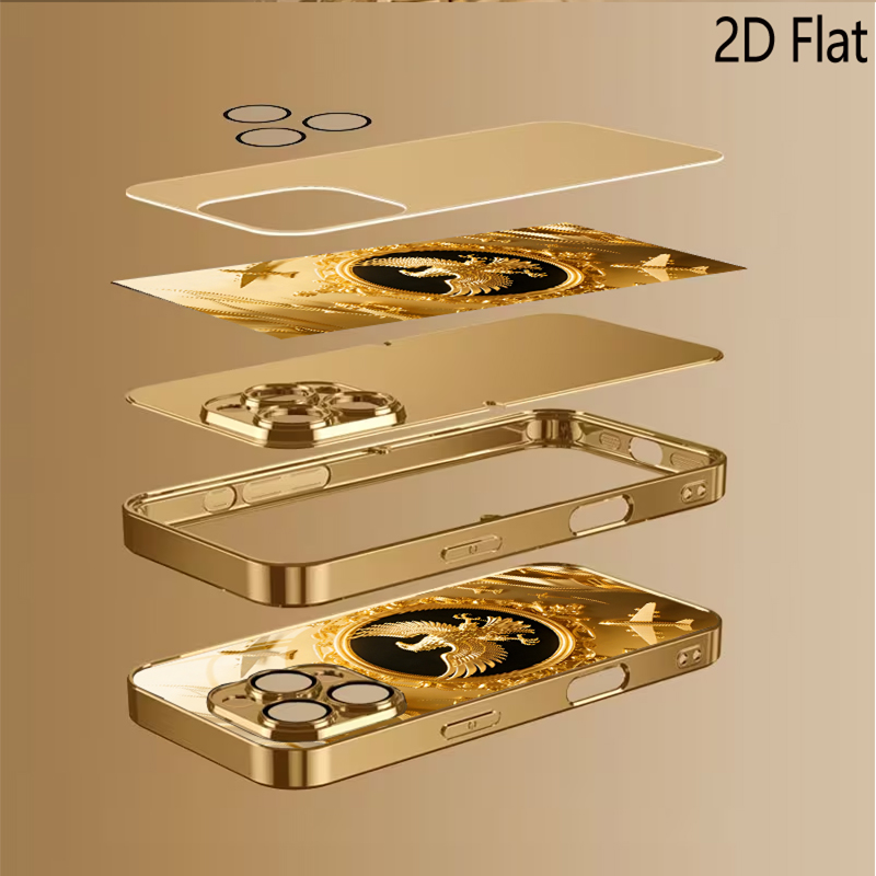Wzór złotego skrzydła na szkle – Phone Cases That Cover The Camera recenzja i cena
